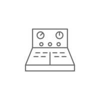 Industry flat, control, factory, panel, switch system vector icon