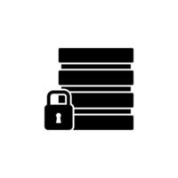 database, security vector icon