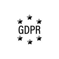 data, GDPR vector icon