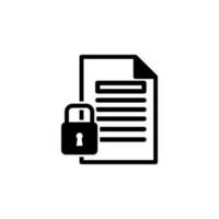 document, security vector icon