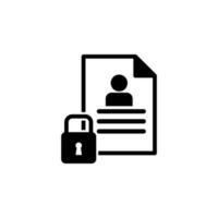 document, security vector icon