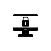 computer, security vector icon