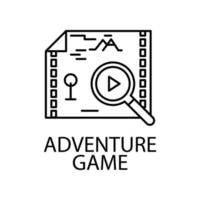 adventure game vector icon