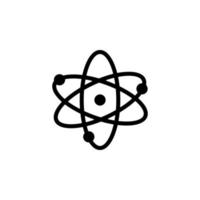 atom, atomic vector icon