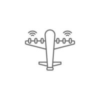 Plane, technology vector icon