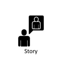 Friendship, story vector icon