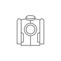 Jacket, technology vector icon
