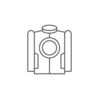 Jacket, technology vector icon