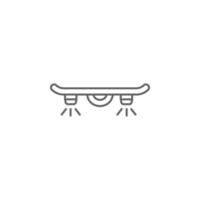 Hover board, technology vector icon