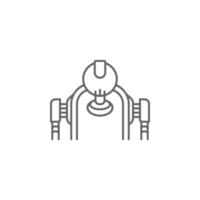 Android, robot, body vector icon