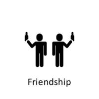 amistad, amistad vector icono