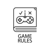 game rules vector icon