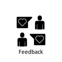 Friendship, feedback vector icon