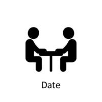 Friendship, date vector icon