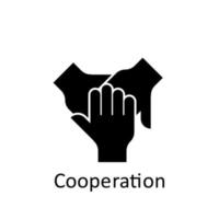 Friendship, cooperation vector icon