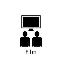 Friendship, film vector icon