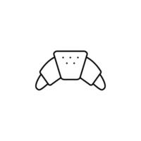 croissant vector icon