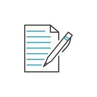 finance document 2 colored line vector icon