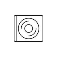 CD disk, film vector icon