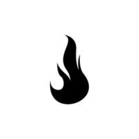 fire, flame isolated simple vector icon