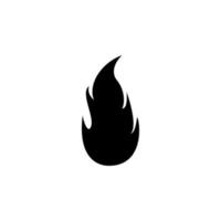 fire, flame isolated simple vector icon