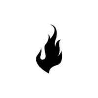 fire, flame isolated simple vector icon