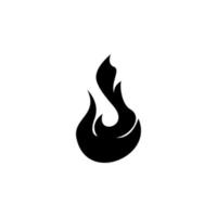 fire, flame isolated simple vector icon