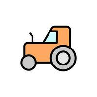 Tractor, technology vector icon