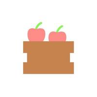 Box, apple vector icon