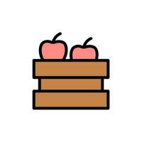 Box, apple vector icon