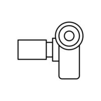 Camcorder, camera vector icon