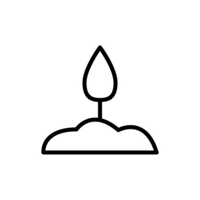 Soil, sprout vector icon