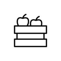 Box, apple vector icon