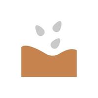 Soil, seed vector icon