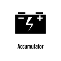 Accumulator vector icon