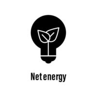 Net energy vector icon