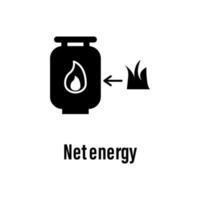 Net energy vector icon