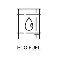 icono de vector de combustible ecológico