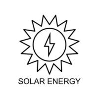 solar energy vector icon