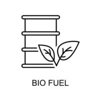 bio combustible vector icono