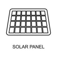 solar panel vector icon