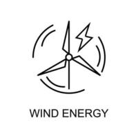 viento energía vector icono