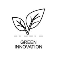 green innovation vector icon