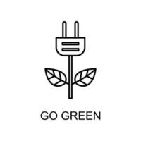 go green vector icon