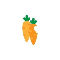 Easter, carrots vector icon