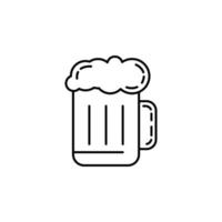 mug of beer dusk vector icon