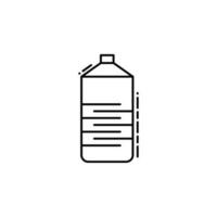 water bottle dusk vector icon