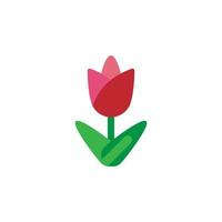 Easter, tulip vector icon