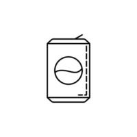 can of soda dusk vector icon