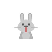 Pascua de Resurrección, Conejo vector icono